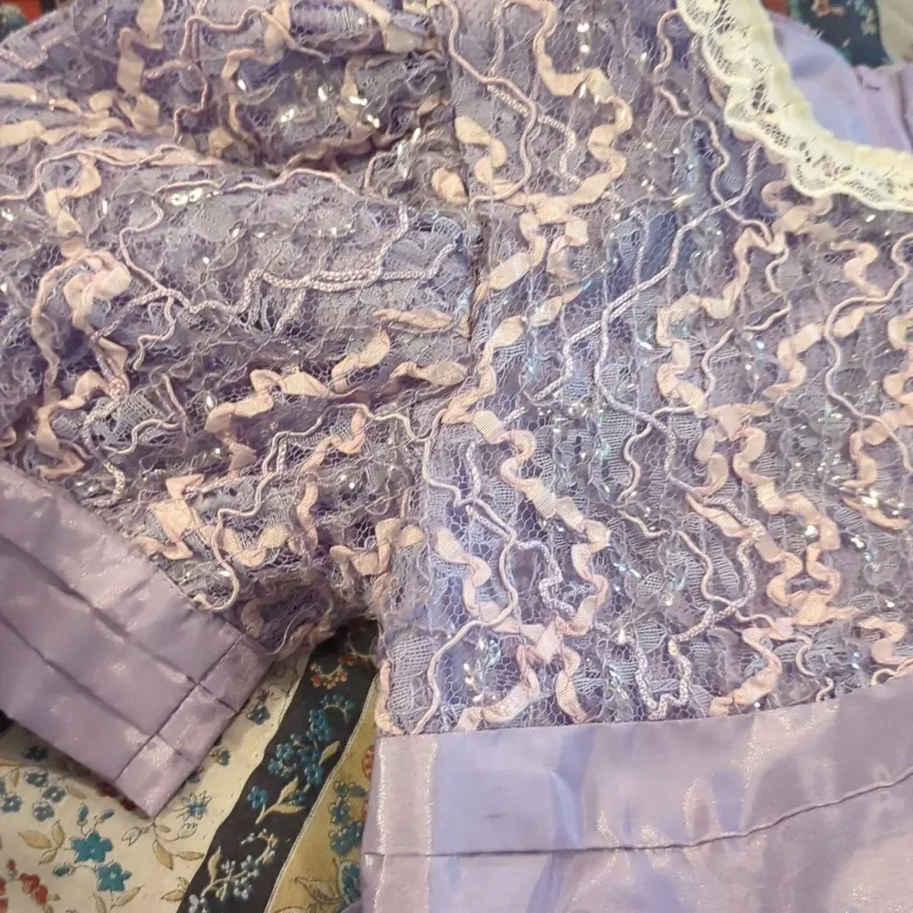Girls vintage Storybrook‎ heirlooms purple sparkly dress